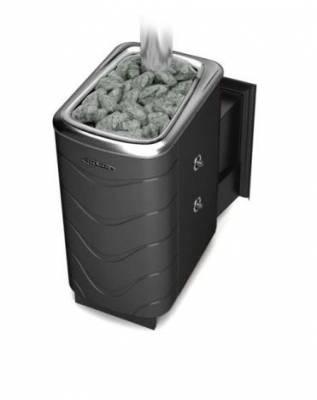 Печь для бани ТМФ Тунгуска 2011 Inox Витра, т/обменник, антрацит